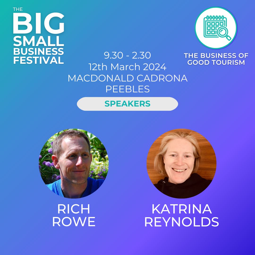 🌟 Excited to announce our speakers for tomorrow's event: 👉 Rich Rowe: Project Manager at Go Tweed Valley, making tourism better for all! 👉 Katrina Reynolds: Hospitality guru sharing the best of Scottish Borders. Join us at CARDRONA PEEBLES: buff.ly/3wmFbYn