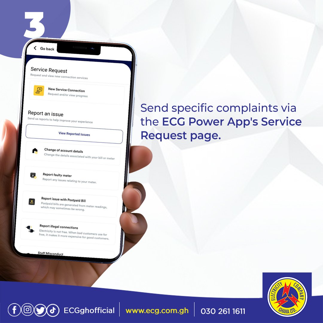 ECG's Contact Centre is just a call or click away, 24 hours a day! We've got all your electricity-related issues covered, reach out and experience hassle-free assistance! #ECGSupport #AlwaysHereForYou #CustomerService #ECG247 #ECGPowerApp