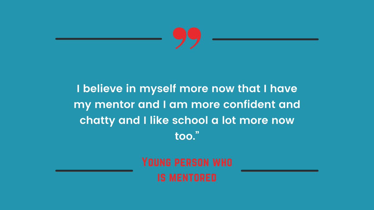 It's #KinshipCareWeek! Our mentoring programme gives young people living in kinship care the opportunity to have a mentor for as long as they need it. It can make such a positive difference - help attend school, try new things & someone to talk to outside the family.