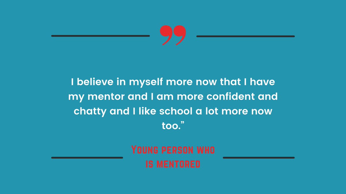 It's #KinshipCareWeek! Our mentoring programme gives young people living in kinship care the opportunity to have a mentor for as long as they need it. It can make such a positive difference - help attend school, try new things &amp; someone to talk to outside the family.
