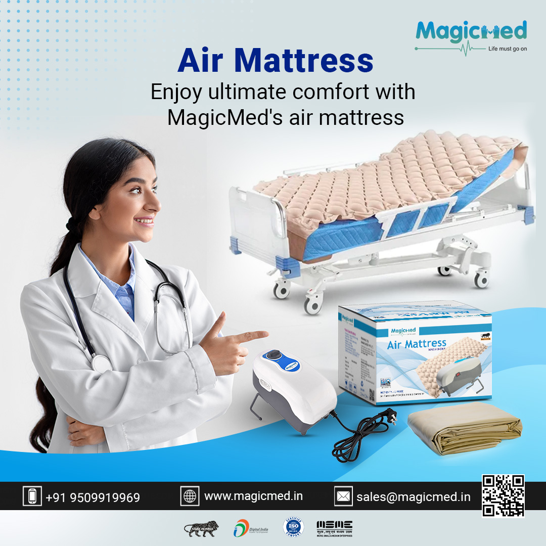 magicmed24's tweet photo. Experience Ultimate Comfort Sleep with MagicMed’s Air Mattress.
#Magicmed #bestforhealth #airmattress #airmattressbed  #medicalequipment #stayhealthy❤
Order with us today
9509919969
sales@magicmed.in https://t.co/M7Uw5OTIHl
