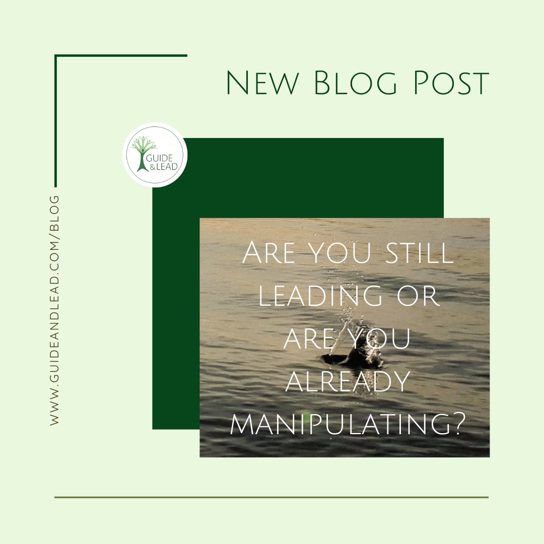 Guide_and_Lead's tweet image. Are you still leading or are you already manipulating?
guideandlead.com/are-you-still-…
#newwork #selfleadership #leadership #coaching