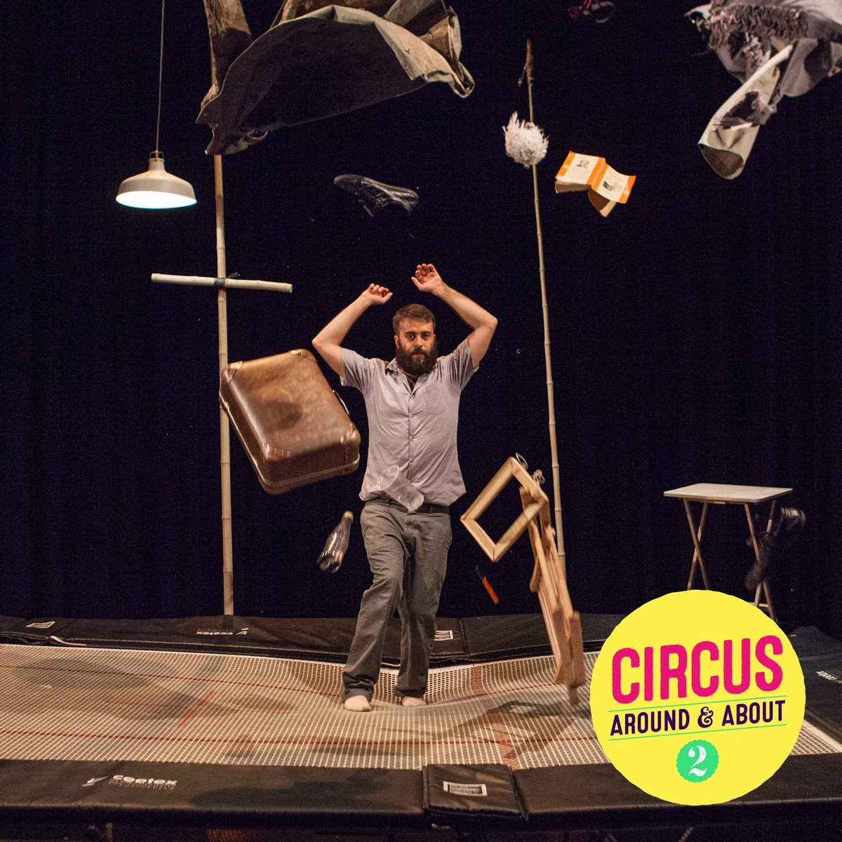 A circus show like no other! Max lives on a trampoline, with only his little pet bird for company. Follow their funny, bouncing daily routine, with breathtaking trampoline skills & hilarious clowning, in a brilliant and unique new show for all the family. bit.ly/4bqNXEU