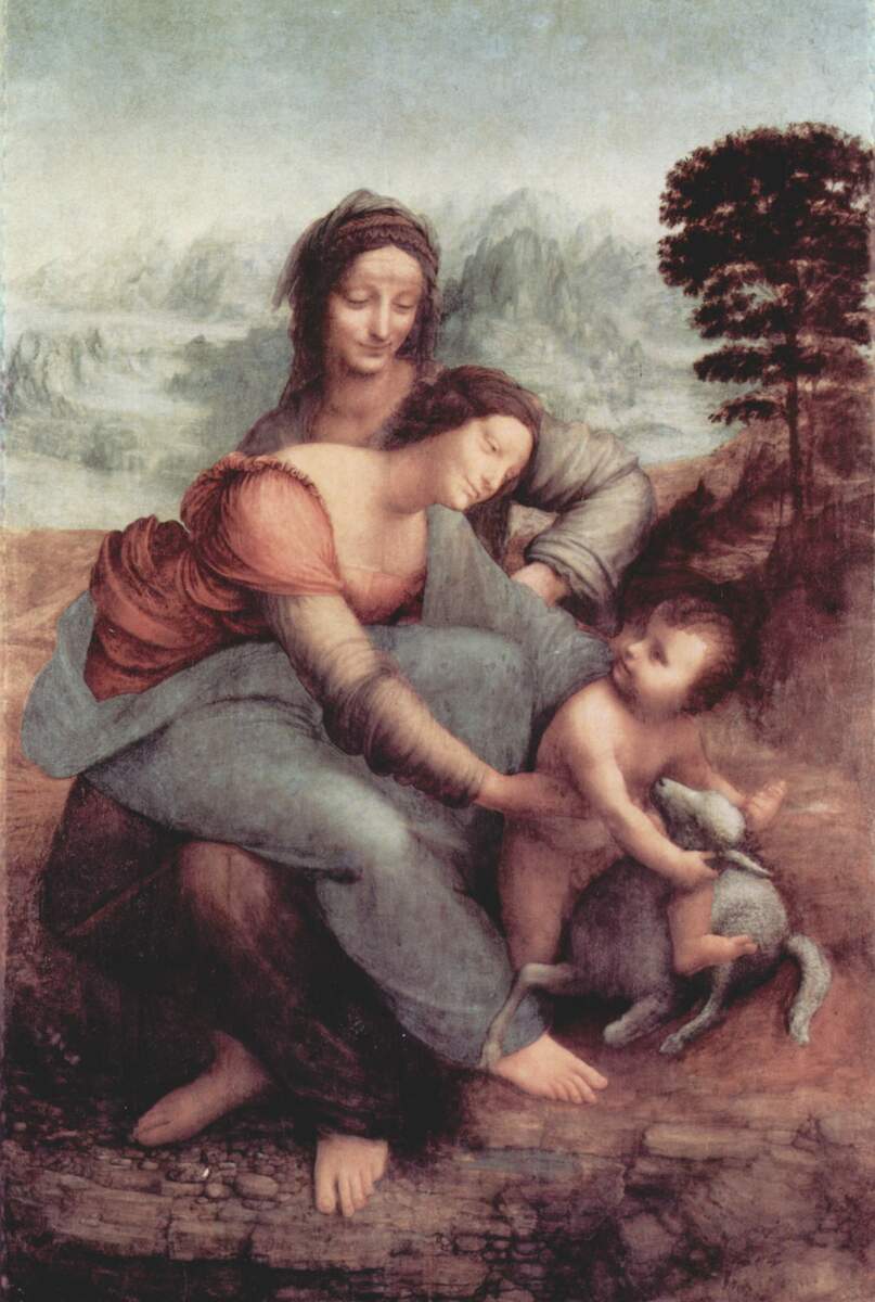 The Virgin and Child with St. Anne wikiart.org/en/leonardo-da…