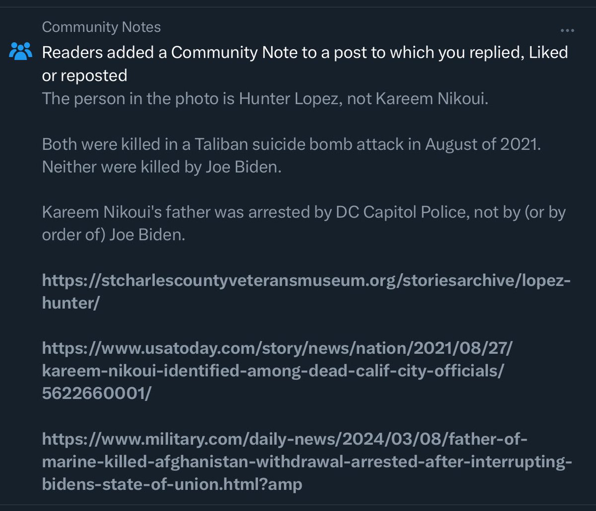 ScoutLadyNY's tweet image. “X” putting Community Notes on the #MAGA lie. They are spreading. The truth comes in last on “X” #XCommunityNotes