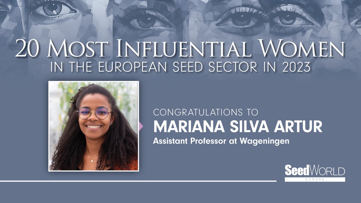 🎉 Congratulations to Mariana Silva Artur (@plantscifyi), who has been named one of the 20 most influential women in the European seed sector in 2023 by @SeedWorldEU. Read more 👉 seedworld.com/europe/2024/03… #plantphysiology