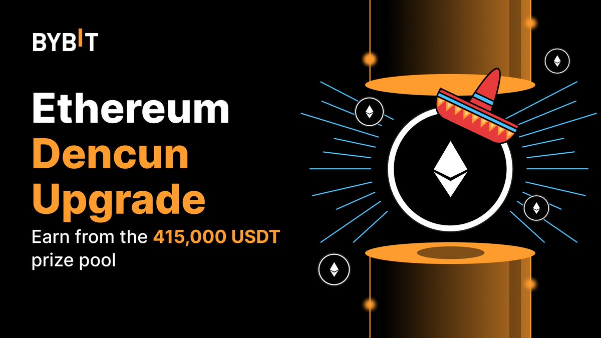 🏆 Catch the Dencun Upgrade 415,000 $USDT Wave on Bybit!

⚽ Win up to 30 $USDT every day from today until March 20! Total giveaway $3,000 USDT!
✅ Like this post
✅ Tag 2 friends
✅ RT with #DencunBybit

💫 Check it out: i.bybit.com/1rabXjDb

 #TheCryptoArk #BybitSpot