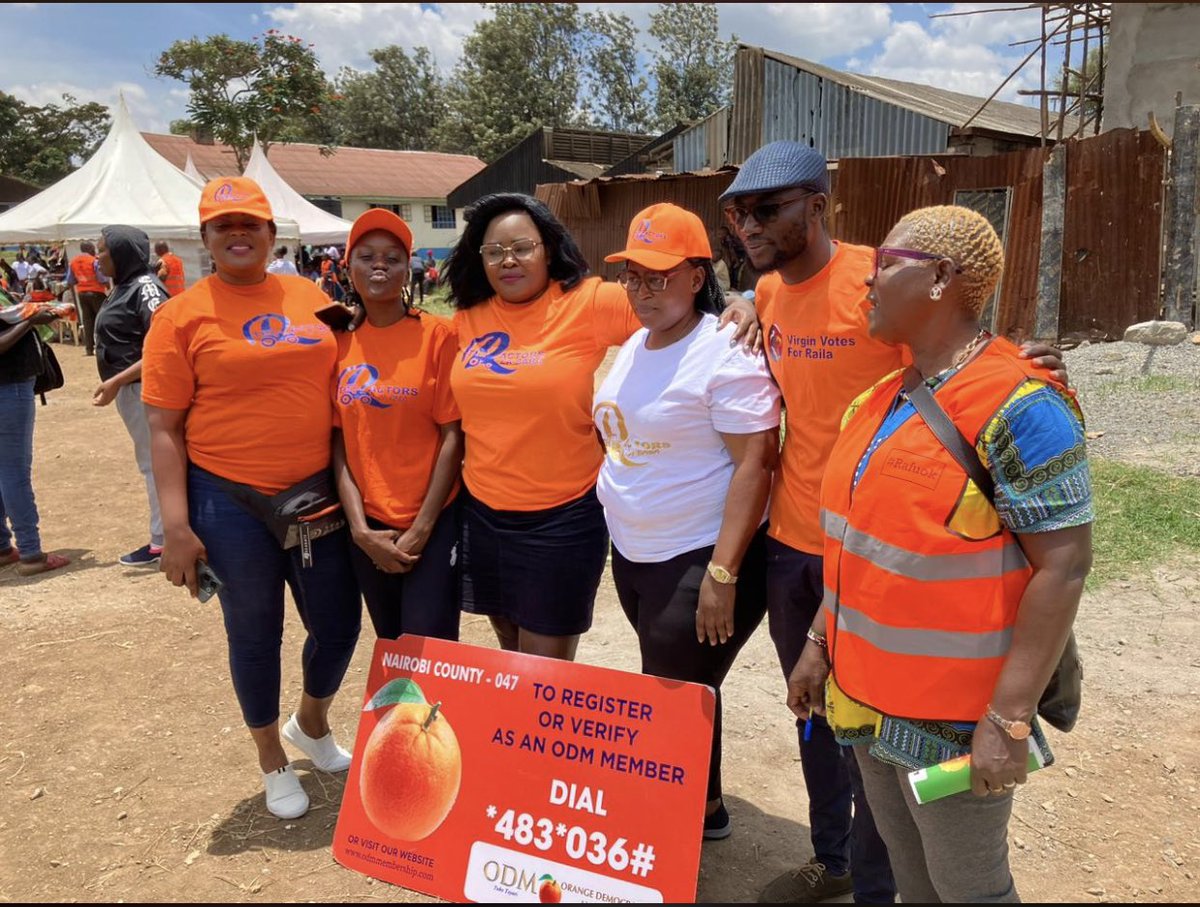 TheODMparty's tweet photo. The Party Membership Recruitment exercise continues across the country. Our aim to to gain more numbers for a stronger ODM. This was in Mathare last weekend #TukoTayari https://t.co/vRkB7O2amy