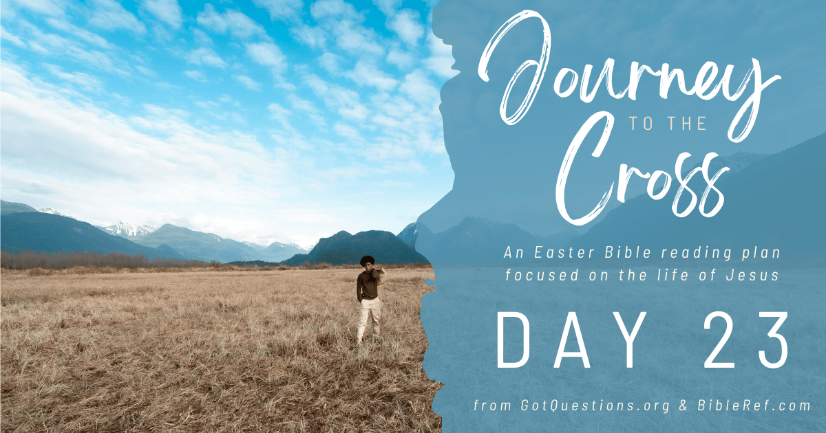 gotquestions's tweet photo. Continue to journey toward the cross with us by focusing on the life of Jesus Christ each day until Resurrection Day! Today's Bible Reading can be accessed here: https://t.co/y12Hgj8sdv
#EasterReadingPlan #GotQuestions #BibleRef https://t.co/NSVzdUnrq7
