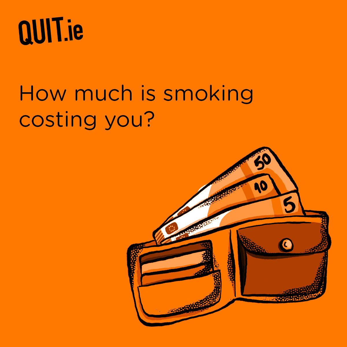 The average price of a packet of 20 cigarettes is now €16.75. 🚬❌

So if you smoke 10 cigarettes a day, giving up smoking will save you over €500 a month, or over €6000 a year.

How much cash could you save if you quit?

#TakeBackControl #QuittingIsWinning @HSEQuitTeam