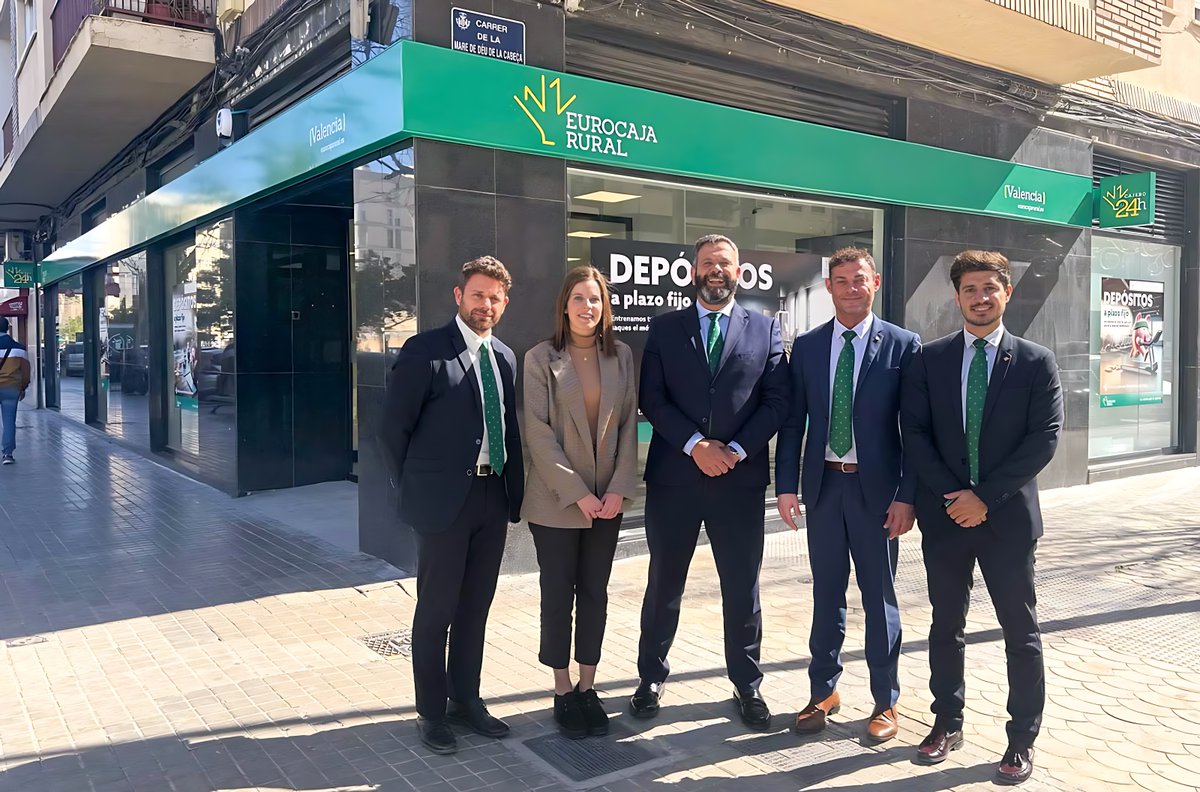 ¡Abrimos nuestra tercera oficina en Valencia capital!👏
Te esperamos en Calle Tres Forques, 95📍 Estar más cerca de ti es #LaBancaQueTúQuieres 💚
▶️eurocajarural.es/institucional/…