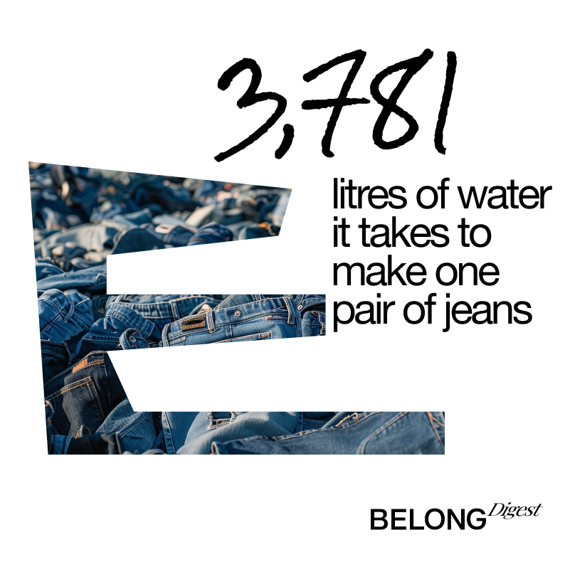 EkaShche's tweet photo. The true cost of denim? Beyond the tag price, one pair of iconic 501® jeans consumes 3,781L of water and emits 33.4kg CO2 over its life. 

From cotton fields to your wardrobe, every wash counts. 

Let's wear responsibly. 🌍👖 https://t.co/rPSQtjqi0G