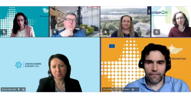 Cedefop's tweet photo. 🎛️ Discussion: #Skillsintelligence from the users' perspective
Julie Beaufils (@EuropeOn_EU), Diana Marcello (@unioncamere), @jaanakettunen (@uniofjyvaskyla), Peter C. Weber (#HdBA) with Cedefop's @SChatzichristou, @ernvillalba.
#EuropeanYearofSkills #skills
📹 Watch live 👇