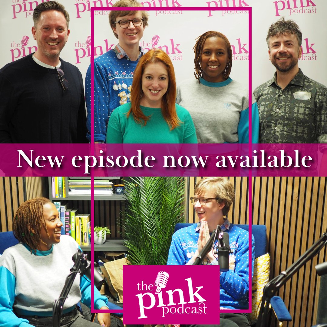 🏳️‍🌈🎙 We had so much fun recording the latest episode of 𝐓𝐡𝐞 𝐏𝐢𝐧𝐤 𝐏𝐨𝐝𝐜𝐚𝐬𝐭, Spotlighting Queer Stories, with @TomWicker, @JadeAnouka, @linuskarp and John Moore. Have you checked it out yet? 🎙 bit.ly/thepinkpodcast #LGBTQ #podcast #arts #queercreatives
