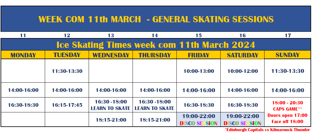 MurrayfieldIA's tweet photo. Come along and enjoy our ice skating times this week...
#iceskating #iceskates #icehockey #icehockeyuk #whatsonedinburgh #whatsonborders #whatsoneastlothian #whatsonwestlothian #familyfun #Edinburgh https://t.co/bfxgBw93Db