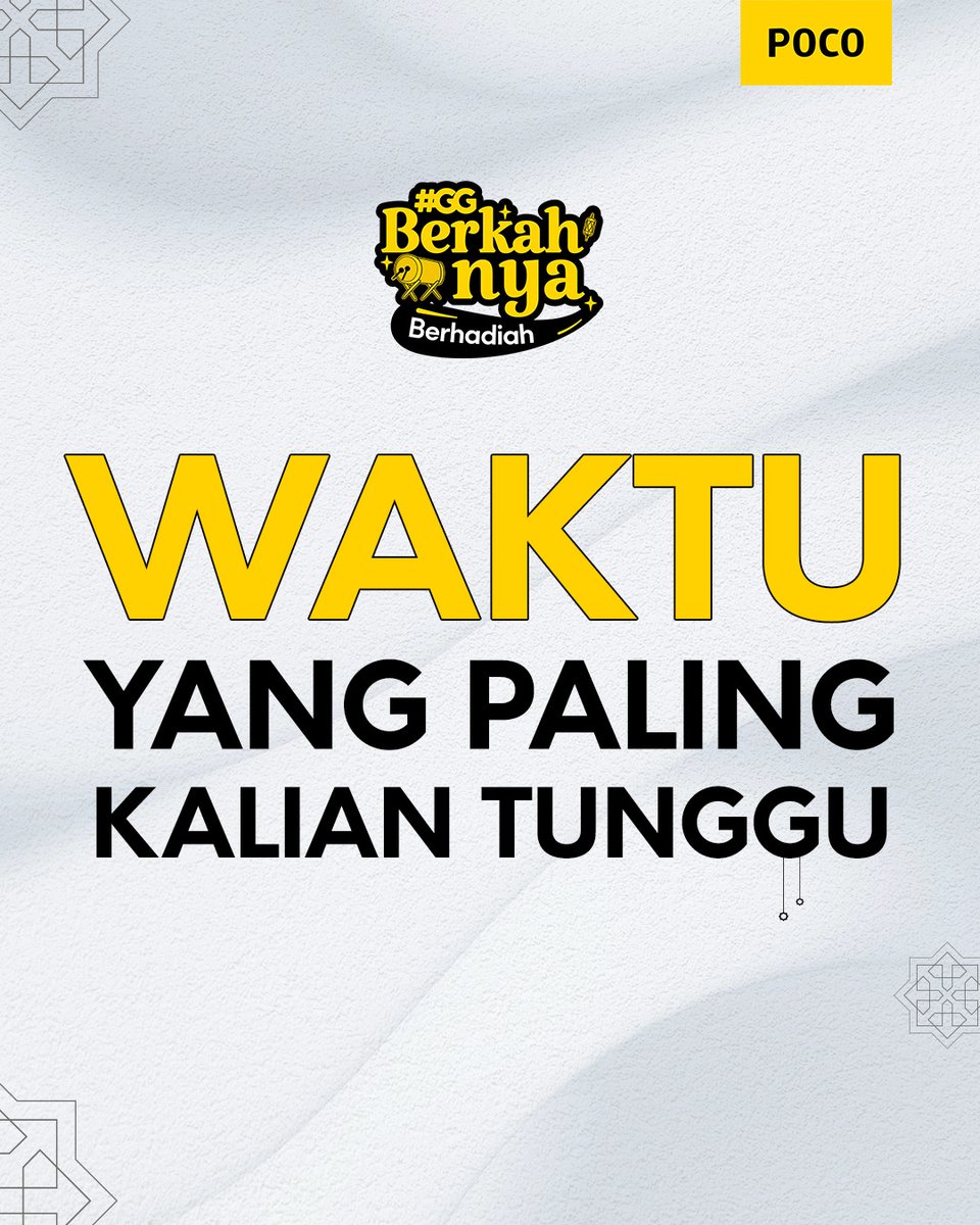 POCO_ID's tweet photo. #GIVEAWAY

GUE TANTANG LO BUAT JAWAB PERTANYAAN DI THREAD INI❗️❗️
Kali aja lo beruntung di #GGBerkahnya berhadiah ini~ https://t.co/557i8iSlak