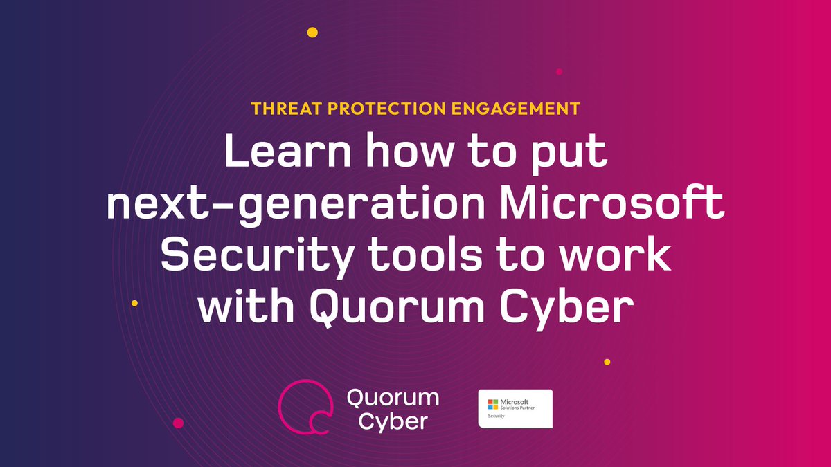 Improve your #securityposture with a Microsoft Funded Threat Protection Engagement session. Find out more about your entitlement: bit.ly/3Tm6Oda. #CyberSecurity #ThreatProtection #MicrosoftFunding