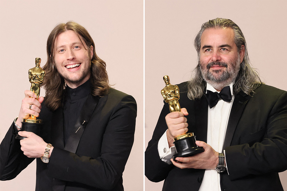 Congrats to composer Ludwig Göransson & cinematographer Hoyte van Hoytema – both Academy Award winners for their work on Christopher Nolan’s ‘Oppenheimer’! Swede Göransson won Best Original Score, while Dutch–Swedish van Hoytema won Best Cinematography. 📷: Rodin Eckenroth/TT