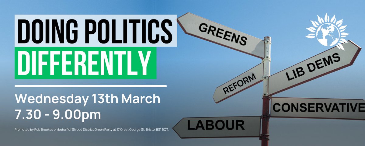 ✅ Doing Politics Differently - join @TheGreenParty online discussion on Wednesday 13th March at 7.30 pm. Come and join us - everyone is welcome. actionnetwork.org/events/doing-p… join.greenparty.org.uk @StroudGreens @PeteKennedy @MinchChloe @chrisjarvisdiy @BrightGrn