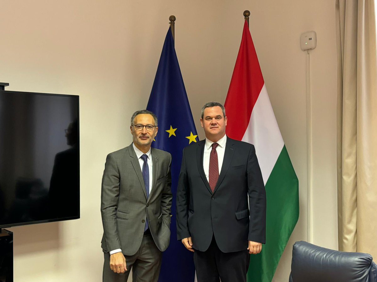 Positive meeting with 🇭🇺 State Secretary for Health, Dr Péter Takács. Good discussion on the preparation of the upcoming Hungarian Presidency of the Council of the 🇪🇺 priorities. Thank you for the support on the future of HERA! #HealthUnion #EU2024HU