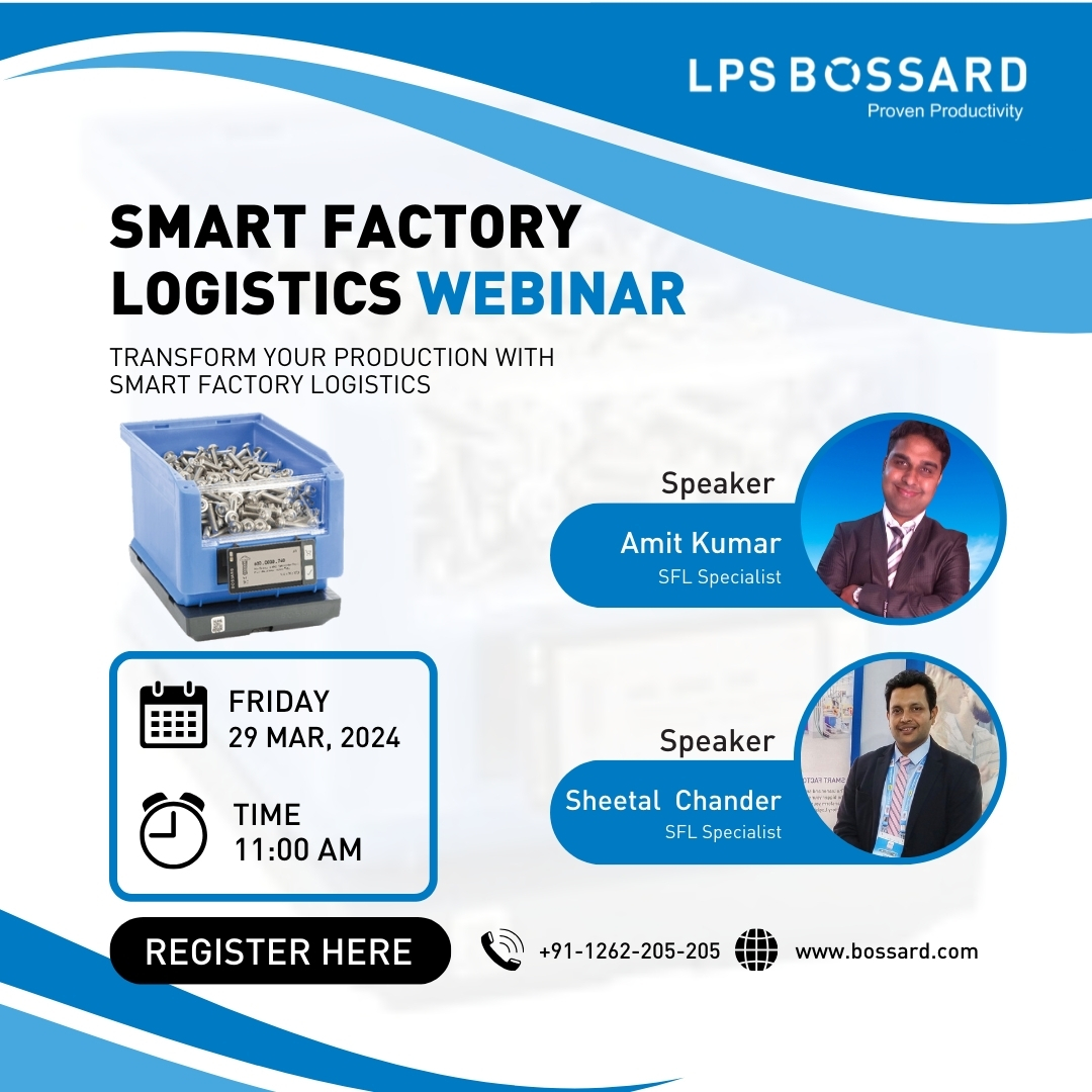 BossardIndia's tweet image. Excited for the future of manufacturing? 

Join LPS Bossard Pvt Ltd for a groundbreaking Webinar on Smart Factory Logistics, March 29, 11 AM. Discover the potential with our SFL Specialists. Register now: forms.gle/BrSNeU9mek3s44…

#SmartFactoryLogistics #Industry40 #LPSBossard