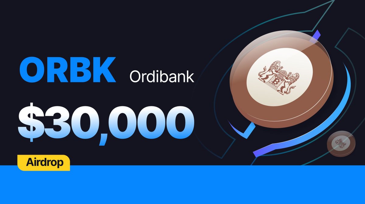 $ORBK airdrop is live x.com/Ordiibank/stat…