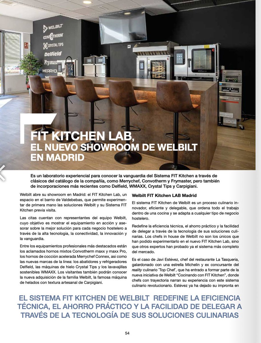 Gracias por el reportaje de nuestro nuevo FIT Kitchen LAB en Madrid -  @caternews  caternewsdigital.com/revistas/revis…