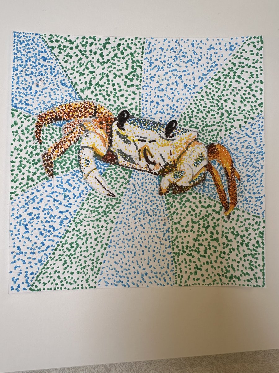 7th grade pointillism projects are really coming along! Loving the finished pieces! They have worked really hard at learning this time consuming technique. <a href="/CBUnamiMS/">Unami Middle School</a> <a href="/CBSDart/">Cҽɳƚɾαʅ Bυƈƙʂ Aɾƚ</a>