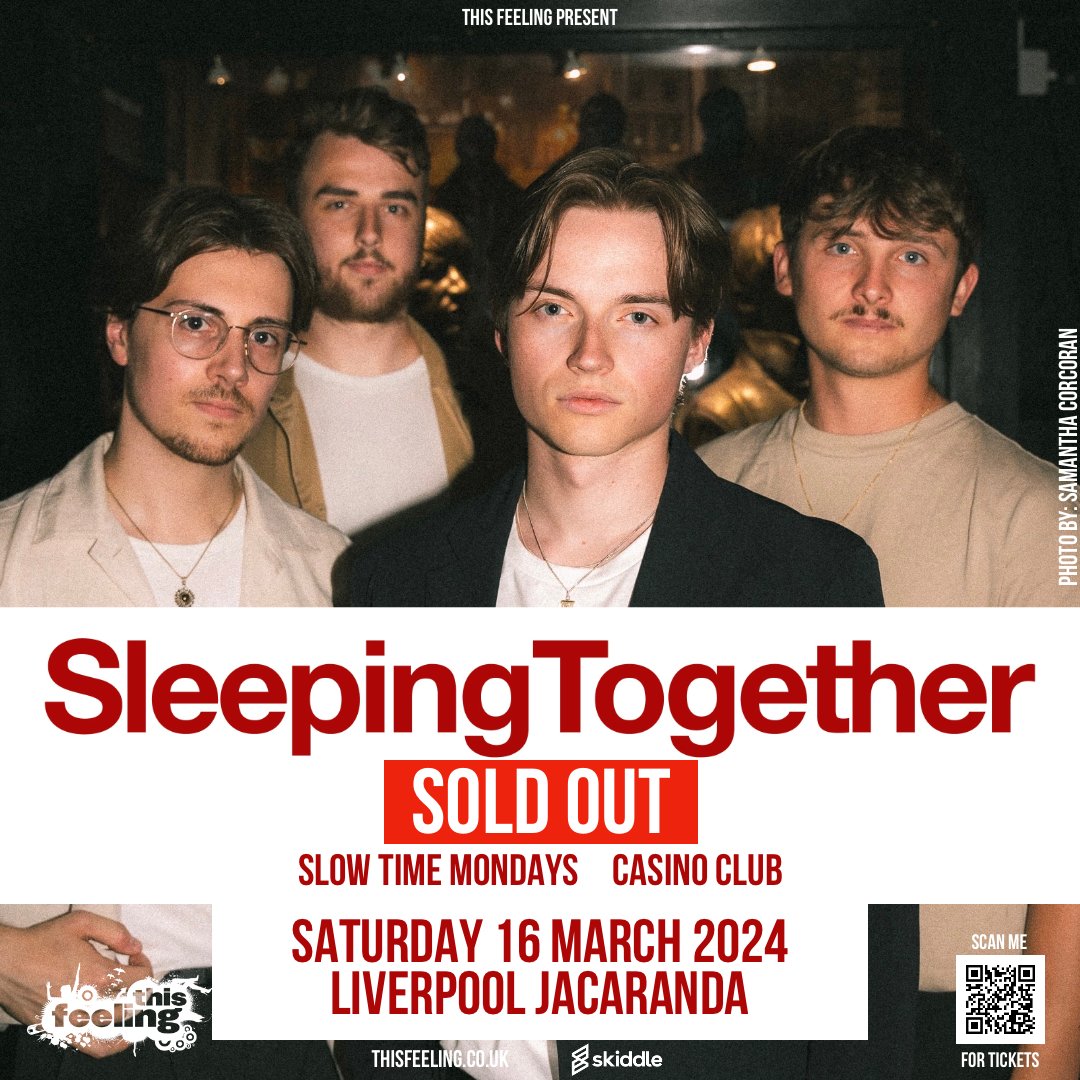 Coming up this week : Saturday 🎸 Liverpool @ebgbsliverpool w/ @SleepinTogether + special guests @stmbanduk & @CasinoClubBand 🎟 sold out! 🎶open.spotify.com/playlist/4ZNgT…