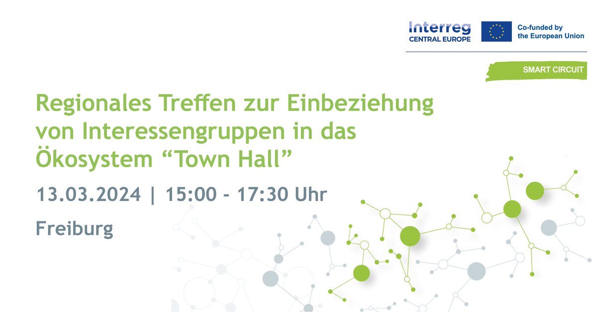 microTEC Südwest (@microtec_sw) on Twitter photo Am Mittwoch findet das Town Hall - Seminar "Regionales Treffen zur Einbeziehung von Interessengruppen in das Ökosystem" im Rahmen des Förderprojektes <a href="/smartcircuit_ce/">SMART CIRCUIT</a> in Freiburg statt.
Melden Sie sich jetzt noch an:
microtec-suedwest.de/events/projekt… Am Mittwoch findet das Town Hall - Seminar "Regionales Treffen zur Einbeziehung von Interessengruppen in das Ökosystem" im Rahmen des Förderprojektes <a href="/smartcircuit_ce/">SMART CIRCUIT</a> in Freiburg statt.
Melden Sie sich jetzt noch an:
microtec-suedwest.de/events/projekt…