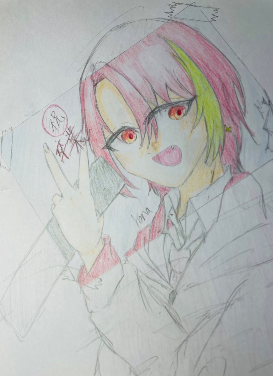 霞んでしまう記憶と色褪せない記録
ご卒業、おめでとうございます！

#歌い手　#新人歌い手　#キャラ　#オリジナルキャラ　#オリキャラ　#イラスト　#アナログ　#アナログイラスト　#絵師　#絵　#アナログ絵　#創作キャラ　#創作　#卒業