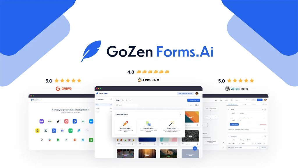 Use AI to build unlimited online forms, surveys, and quizzes for any use case with GoZen Forms. Ai

💰Pay only $69 once & use #Lifetime

Buy here 🔗appsumo.8odi.net/DKGxjq

#surveys #Quizzes  #LifeTimeDeal #AppSumo #GoZenForms #Ai