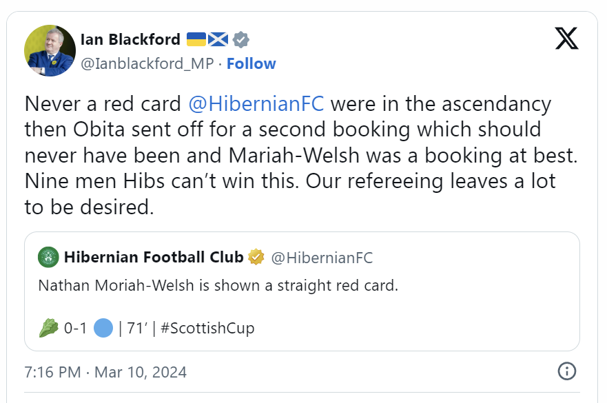 AgentP22's tweet photo. Blackford never accepted the Scottish independence referendum result.

He never accepted the Brexit result.

Now he can't accept a football result.

😂😂😂😂😂😂😂😂😂😂 https://t.co/T37VrpcM1m