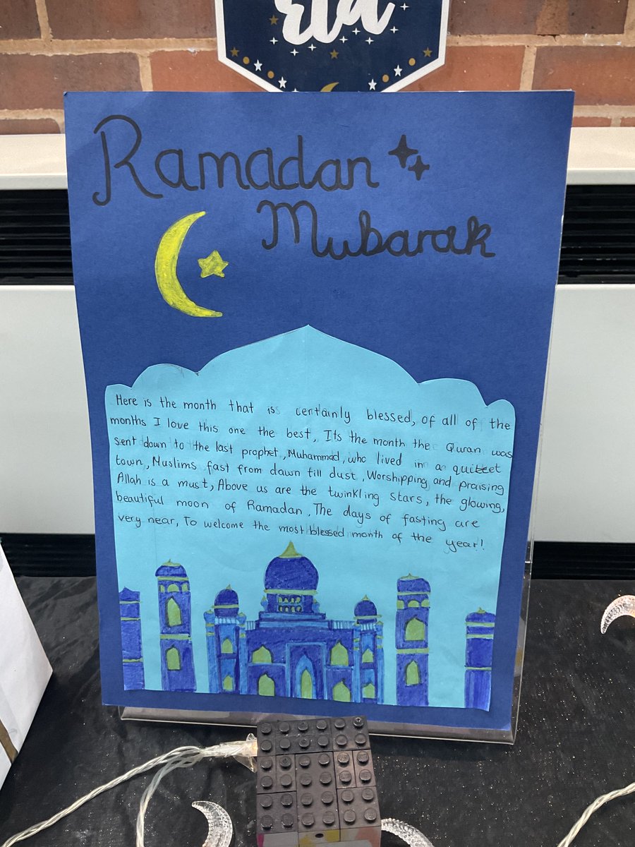 Ramadan Mubarak to all who are observing this month of Ramadan. We have a beautiful display up in school  to  celebrate  ✨🌙 #berespectful