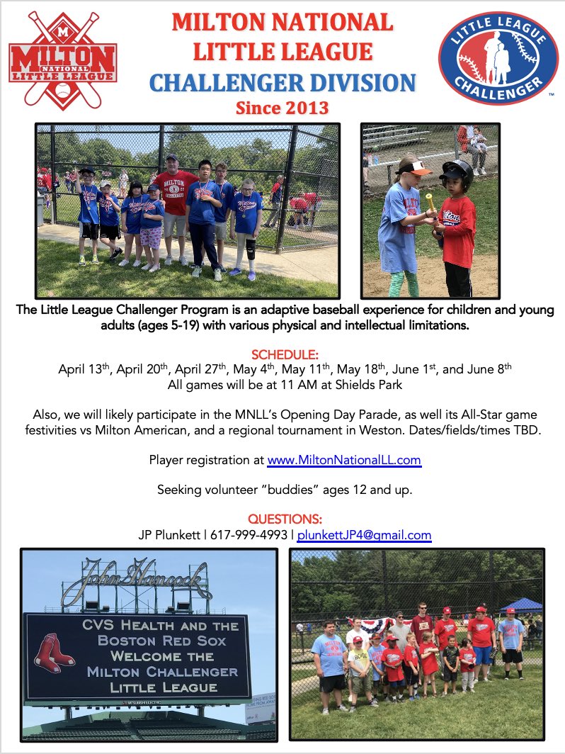 Please spread the word on ⁦@milton_national⁩’s @LLBChallenger⁩ division. Thank you.