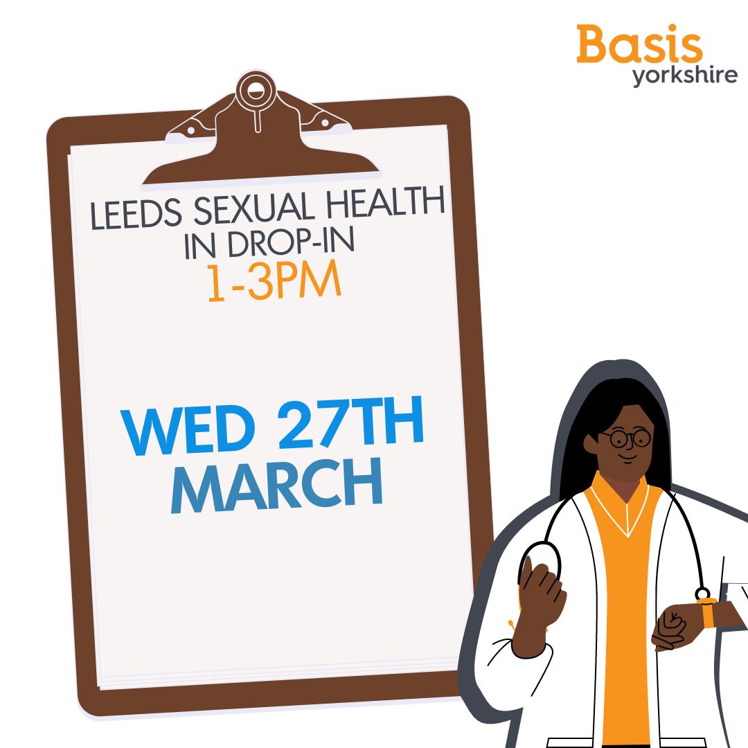 We're really sorry but due to essential building works our next @LeedsSexHealth date is Wed 27th March. They will be providing tests, treatment, contraception and advice from 1-3pm. If you need an appointment with Leeds Sexual Health sooner, please ring Basis on 0113 243 0036.