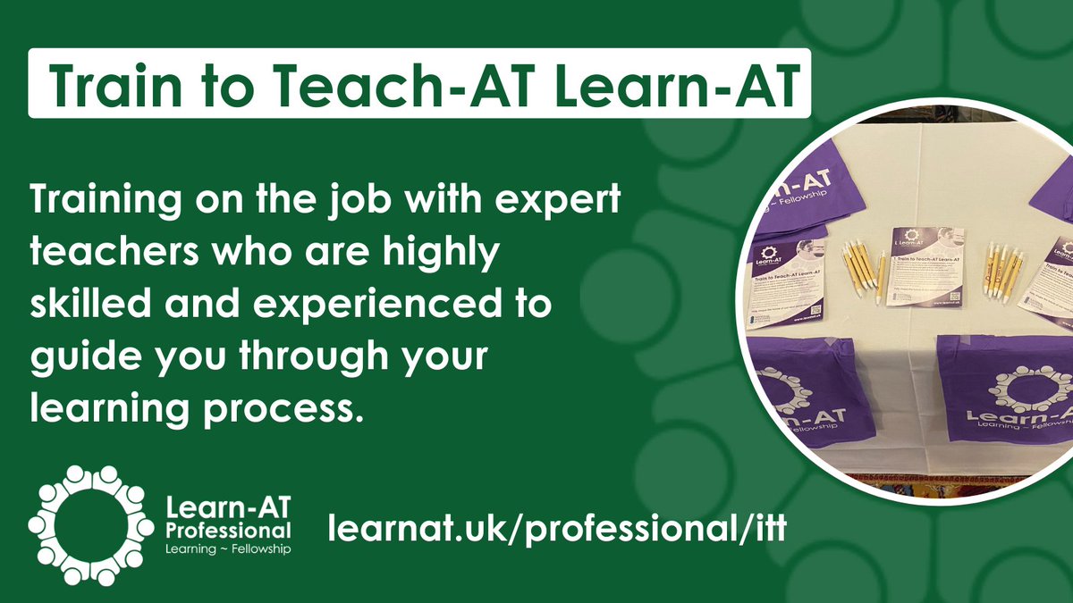 If you're looking for a fresh career opportunity why not join a thriving &amp; expanding MAT where you'll benefit from the guidance of experienced educators. Train to Teach-AT Learn-AT, 2024 applications now open: www.learnat/professional/itt <a href="/L3arnAT/">Learn-AT</a> #teachertraining #teachatlearnat