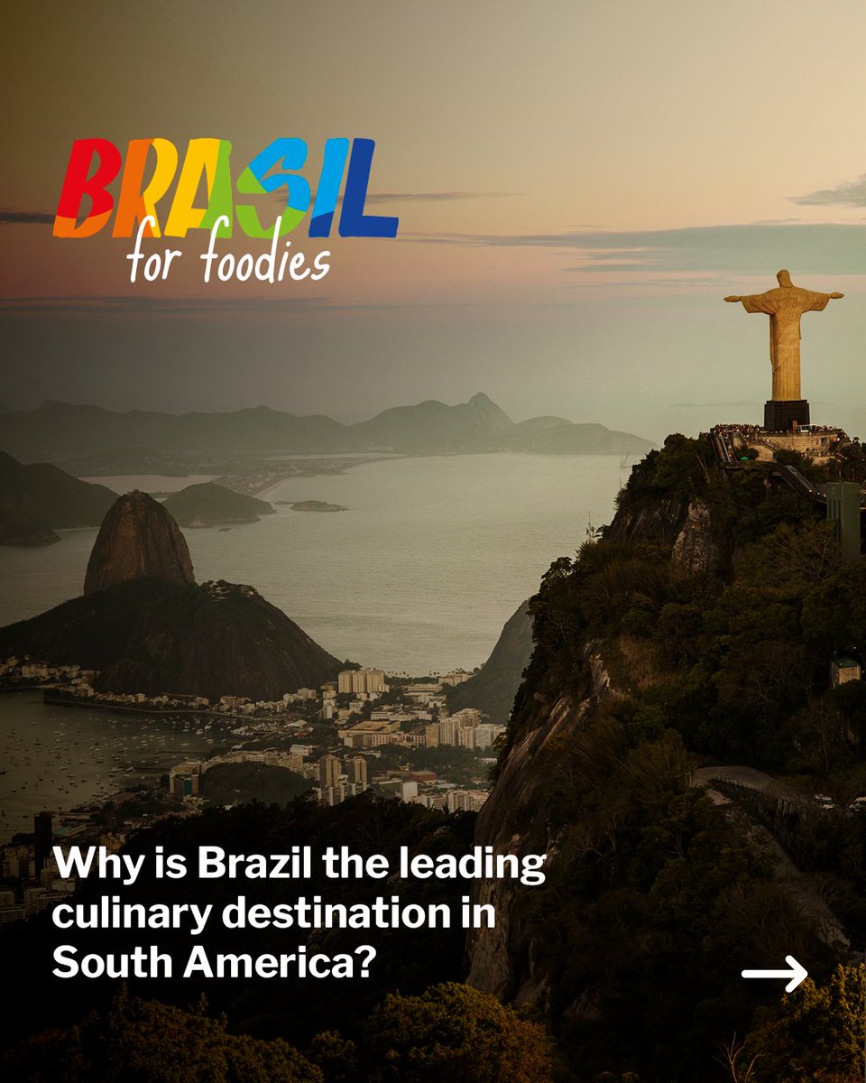 Brazil Competes for South America’s Culinary Leading Destination 2024! #BrasilforFoodies To vote for Brazil for the 2024 World Travel Awards (WTA) visit: bit.ly/48kEXyx