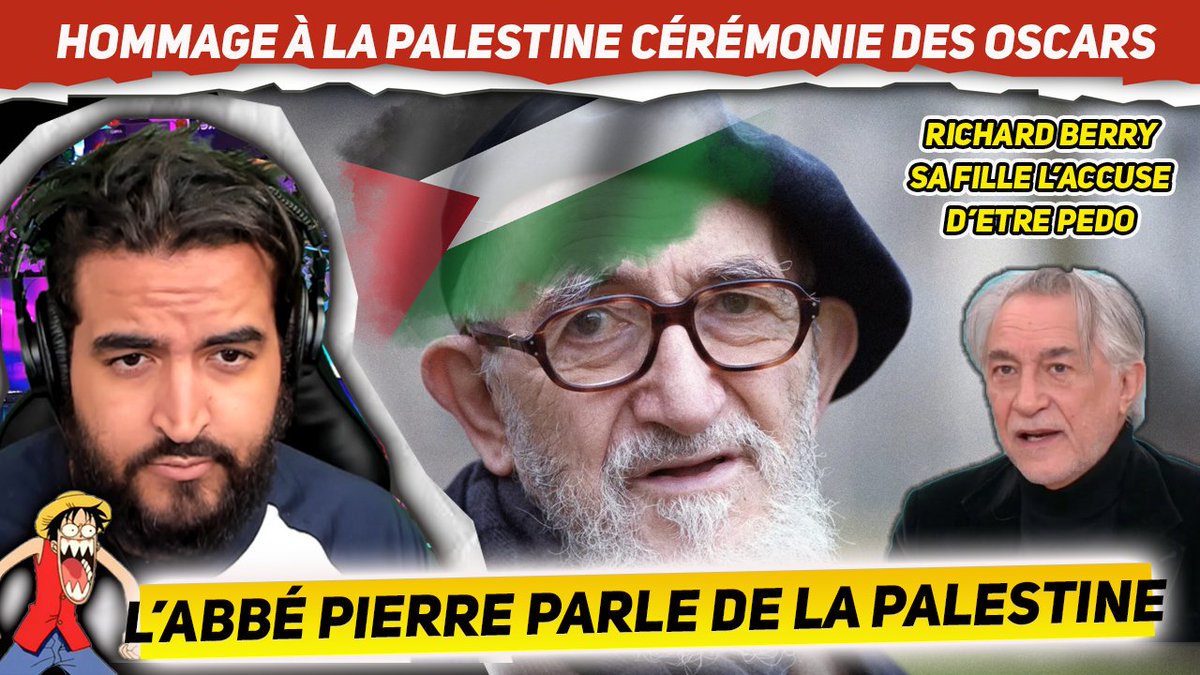 l'Abbé Pierre s'exprime sur la Palestine. 
Hommage à Gaza au Oscars.
 Richard Berry sa fille l'accuse d'être pédo
----------
🚨Lien dans le post suivant ⬇️📷 ⬇️
youtube.com/watch?v=LXKFmP…
----------
#gaza #abbepierre #oscarsgaza #richardberry #colineberry  #ramadan  #rima #hanouna