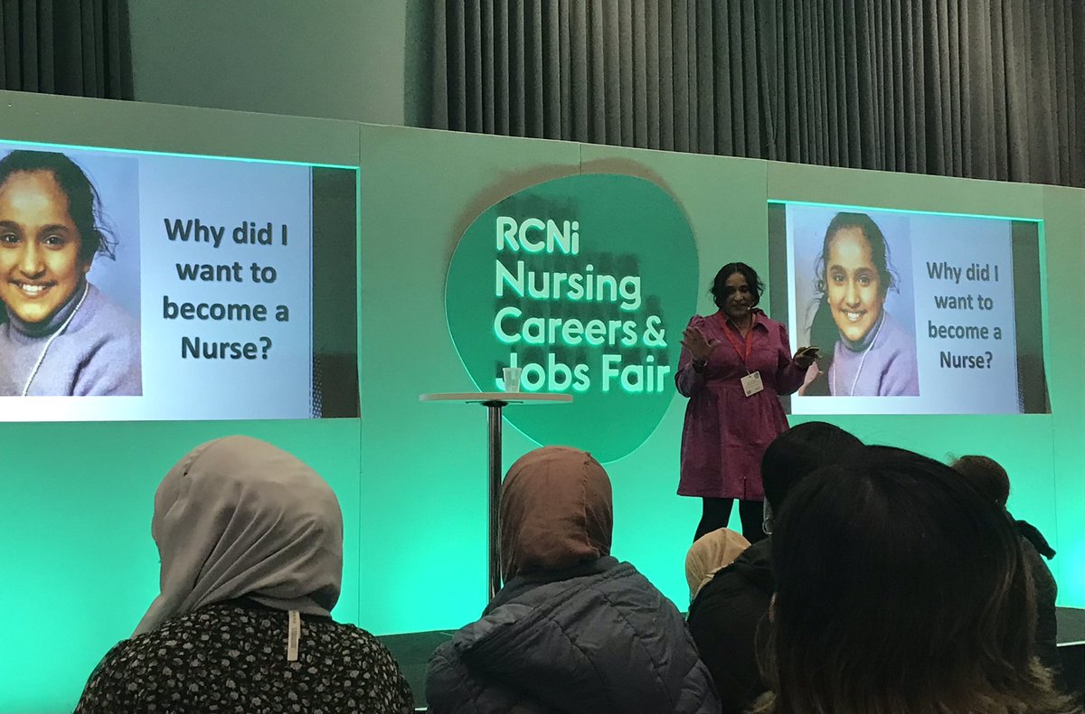 Listening to our very own <a href="/BWC_NHS/">BWC NHS Trust</a> nursing leader <a href="/daljitathwal/">Daljit ਦਲਜੀਤ 🌈💙RGN RSCN RHV MBA Hon.Doc</a> talking about her nursing journey to date  at <a href="/rcni/">RCNi: the life-long learning partner for nurses</a> jobs fair today..
Definitely tissues needed! #inspirational #girlpower