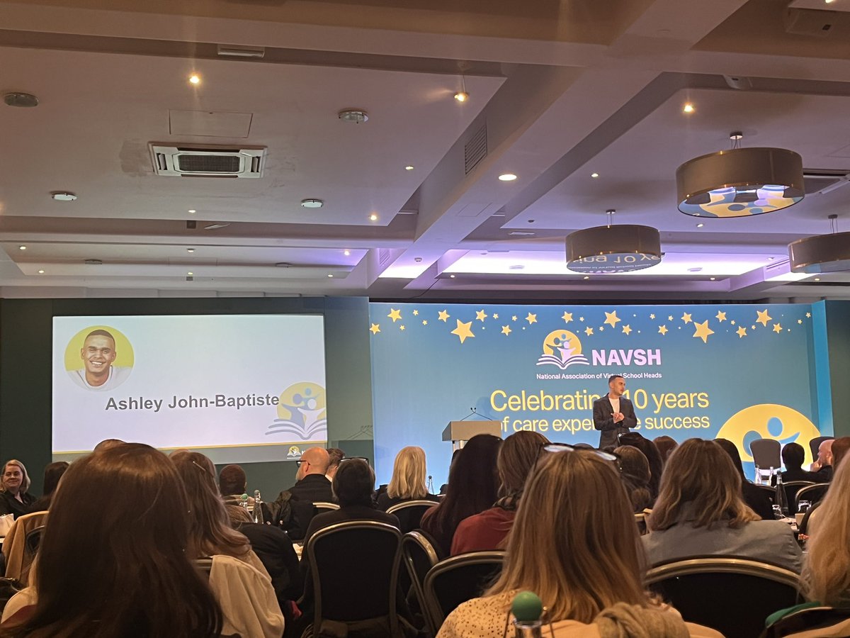 “To be Care Experienced does not mean you have capped potential…” @AshleyJBaptiste, Broadcaster, Author, Speaker and proud Care Leaver - YOU ROCK!💪🏻 #NAVSH24