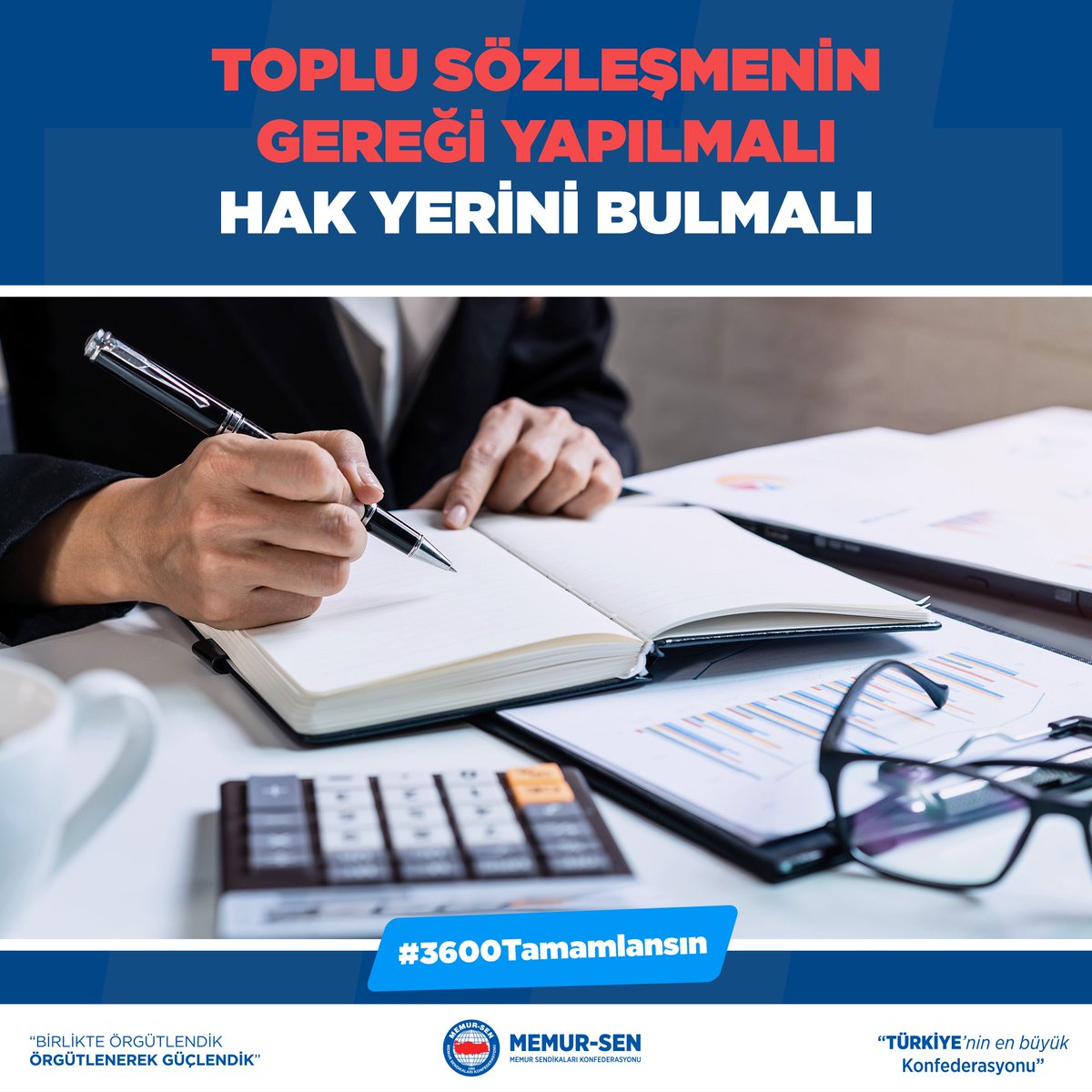 1. dereceye yükselen ancak 3600 Ek Gösterge'den yararlanmayan kamu görevlilerine de 3600 Ek Gösterge verilmesi 7. Dönem Toplu Sözleşme'de Kamu Hakem Kurulu Kararıyla kayıt altına alınmıştı. Sözlerin tutulması, kamuda çalışma barışının sağlanması için #3600Tamamlansın