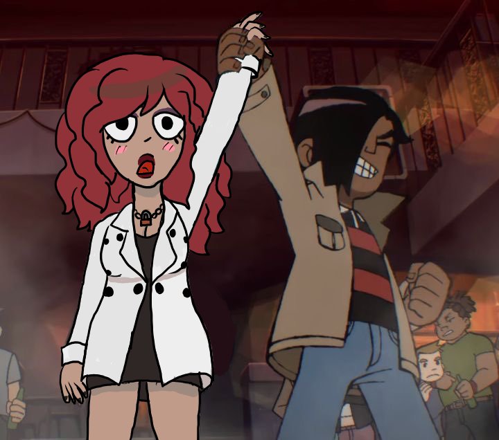 nocedarts's tweet photo. Scott Pilgrim Takes Off but better
#mattenvy #matthewpatel #envyadams #scottpilgrim #scottpilgrimtakesoff https://t.co/ucdOEGGNNT