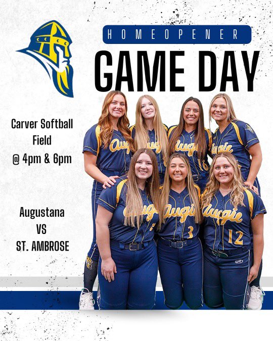 Augie_SB's tweet photo. GAMEDAY!! Last home opener for our awesome seniors! We host St.Ambrose today at 4 &amp; 6 at Carver Field. Let’s go! #SetSail #TheAugieWay @augieathletics @kuff_sports @TJ_DA @MattRandazzo @jaykidwellwhbf @JoeyDonia @wrmj https://t.co/oTd2QTuulC