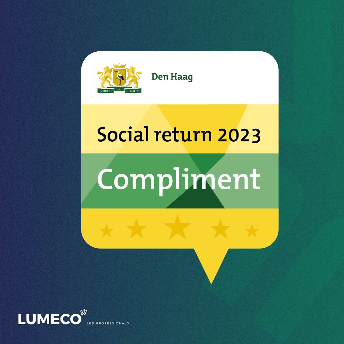 Wij zijn trots op onze samenwerking met <a href="/GemeenteDenHaag/">Gemeente Den Haag</a> . Een mooi compliment voor onze inzet bij het invullen van Social Return. Samen streven we naar een inclusieve arbeidsmarkt en gelijke kansen voor iedereen! ✨