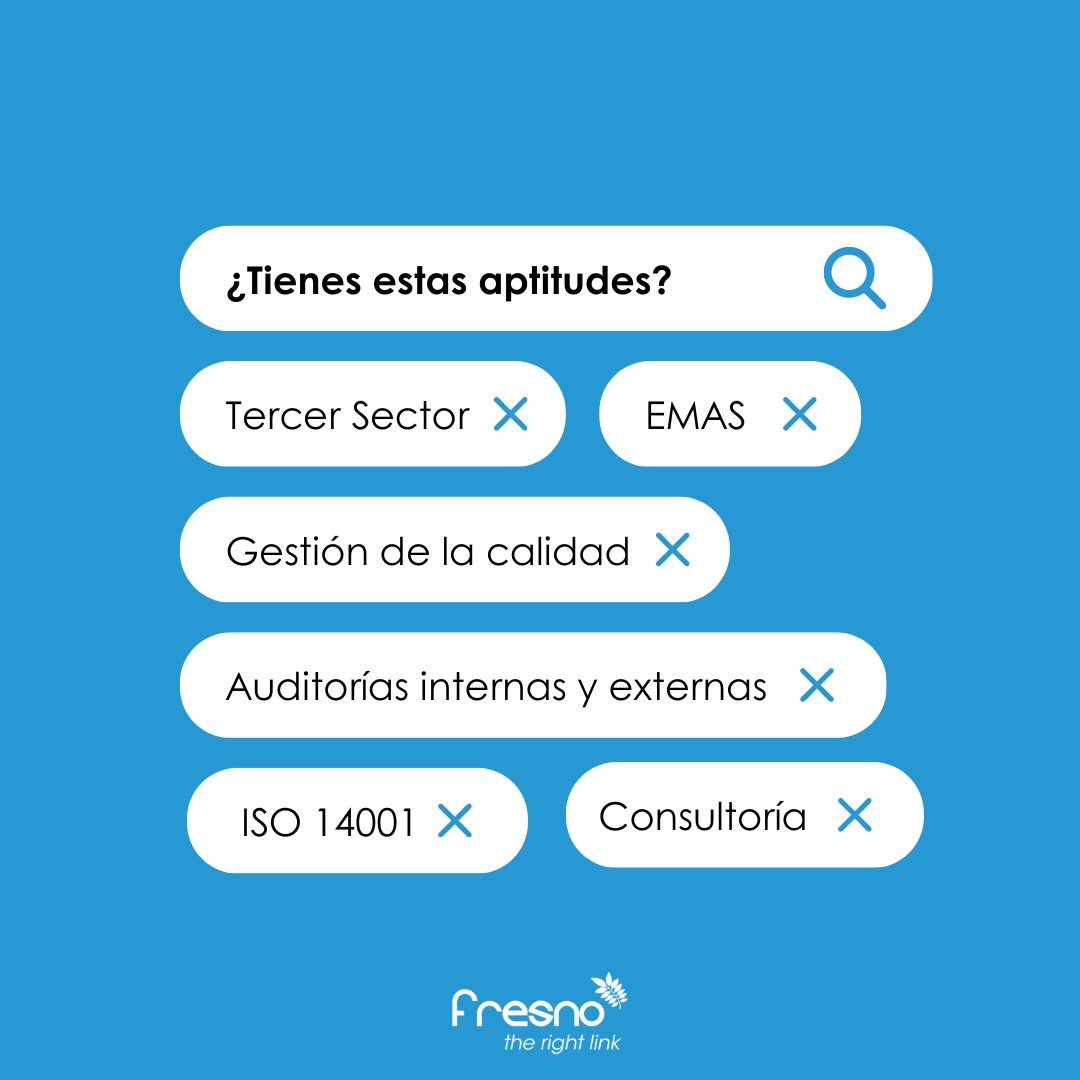 🆕 #Empleo:

🔎 Buscamos consultor/a senior en sistemas de gestión de calidad en Madrid:

↪️ para trabajar impulsando la #calidad en los #serviciossociales y en las entidades del #TercerSector. 

¿Te sumas al #EquipoFreno? 💙🚀

🖱️ acortar.link/Blseei
