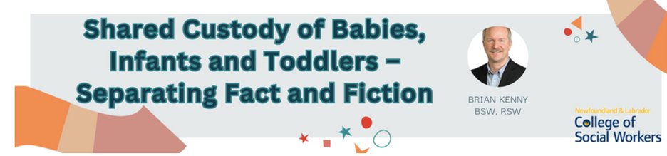 In recognition of National Social Work Month, NLCSW’s slate of CE events continues today with RSW Brian Kenny exploring the topic of shared custody - app.webinar.net/08QXyg2qOMd.