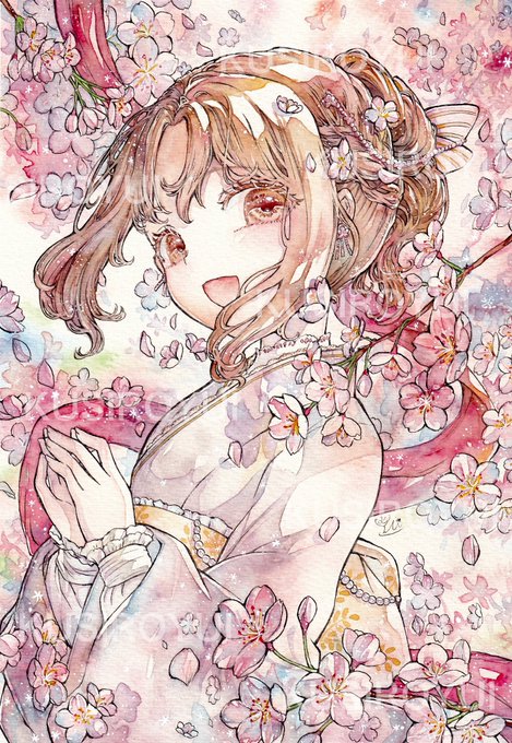 「前髪 桜」のTwitter画像/イラスト(新着)