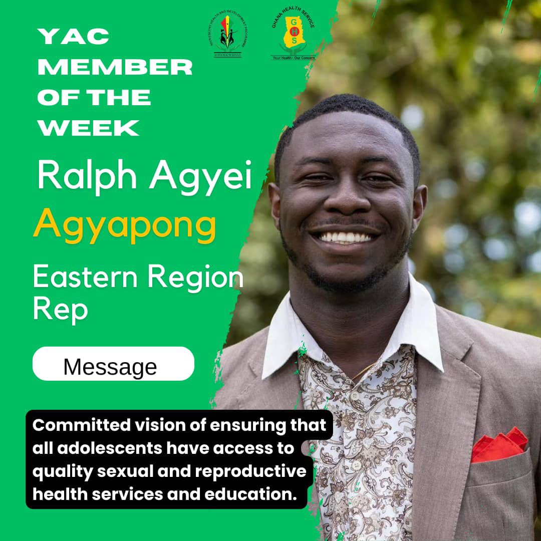 Introducing the members of our Youth Advisory Committee! Led by @Ralph_ag7 from the Eastern Region, he is dedicated to ensuring access to quality SRH services & education for all adolescents. Empowering informed decisions for a confident, thriving future. #YMK #AdolescentHealth