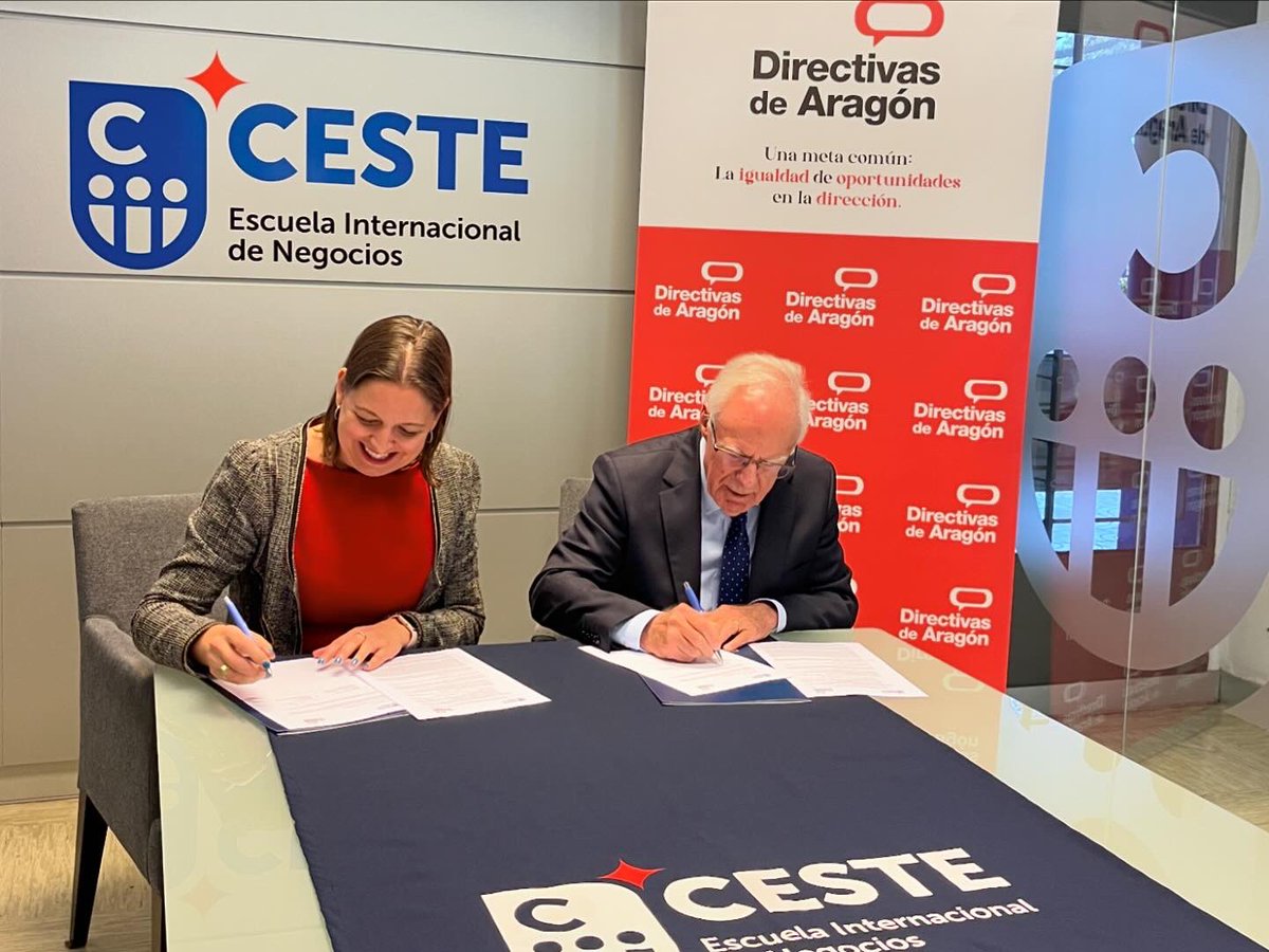 CESTE (@ceste_zgz) on Twitter photo Comprometidos con el liderazgo femenino 💪 Renovamos nuestro convenio con <a href="/Directivas_ARGN/">Directivas de Aragon</a> Todo nuestro apoyo al trabajo que realizan por esa causa tan necesaria 👏🏻
#igualdad #CentroUniversitario #CESTEesCRECER #zaragoza #CESTE #CESTEempresas #CESTEmasters #genteCESTE Comprometidos con el liderazgo femenino 💪 Renovamos nuestro convenio con <a href="/Directivas_ARGN/">Directivas de Aragon</a> Todo nuestro apoyo al trabajo que realizan por esa causa tan necesaria 👏🏻
#igualdad #CentroUniversitario #CESTEesCRECER #zaragoza #CESTE #CESTEempresas #CESTEmasters #genteCESTE